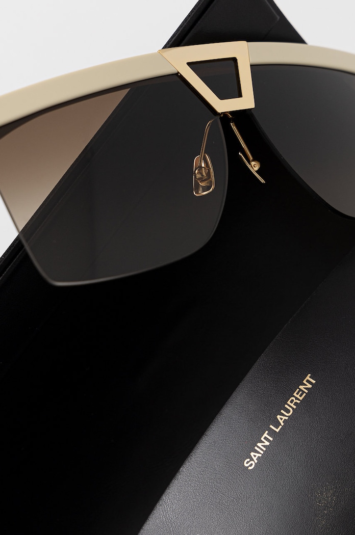 Saint Laurent okulary przeciwsłoneczne PALACE SL.537.PALACE beżowy