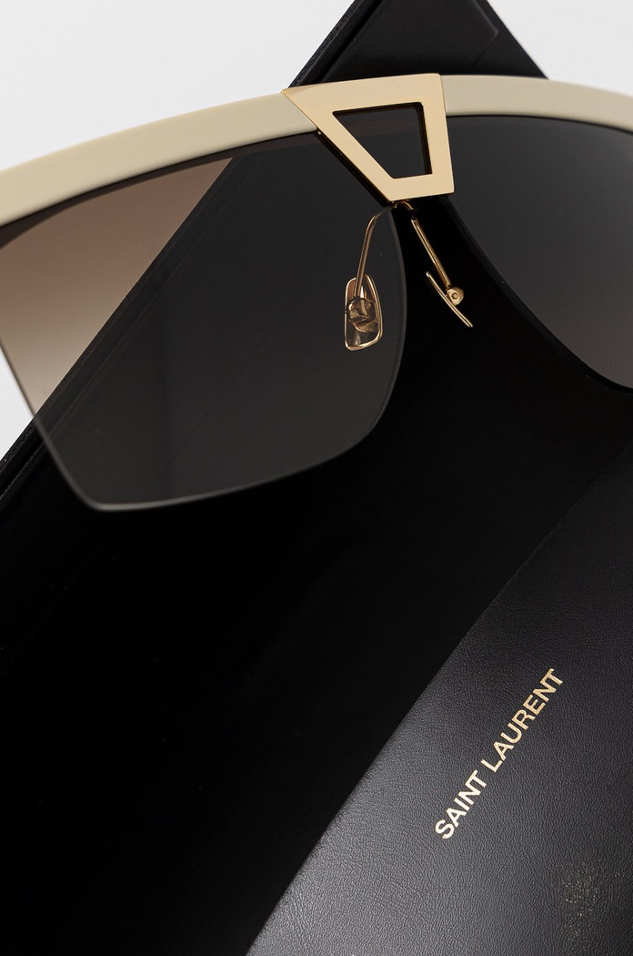 Saint Laurent okulary przeciwsłoneczne PALACE SL.537.PALACE beżowy