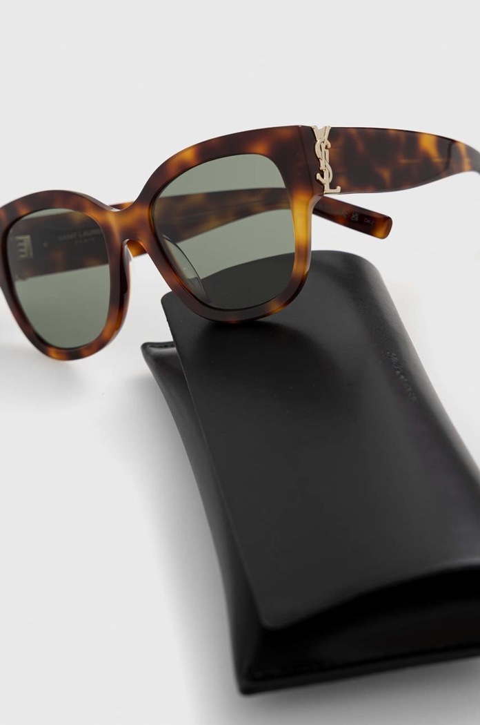 Saint Laurent okulary przeciwsłoneczne SL.M95/F brązowy