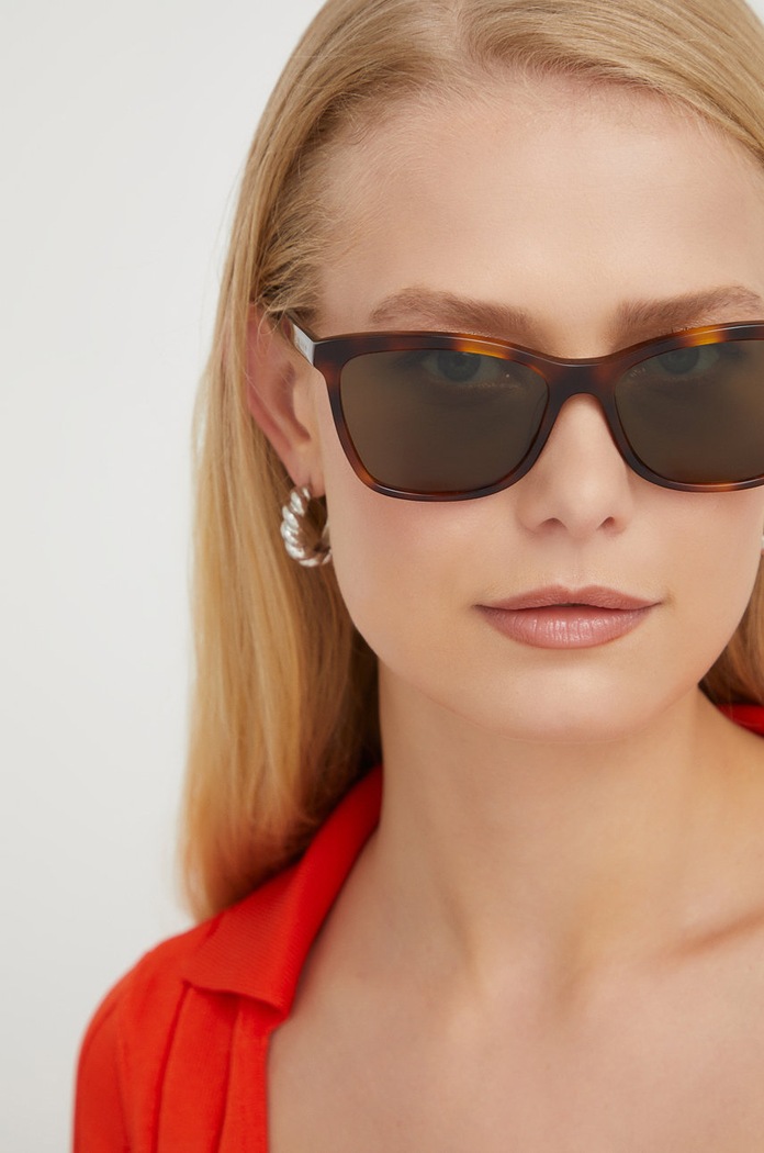 Okulary przeciwsłoneczne Saint Laurent brązowy SL.502