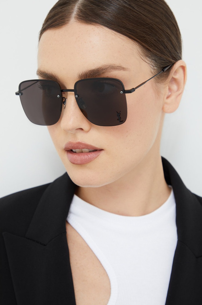 Saint Laurent ochelari de soare uniforme negru SL.312.M