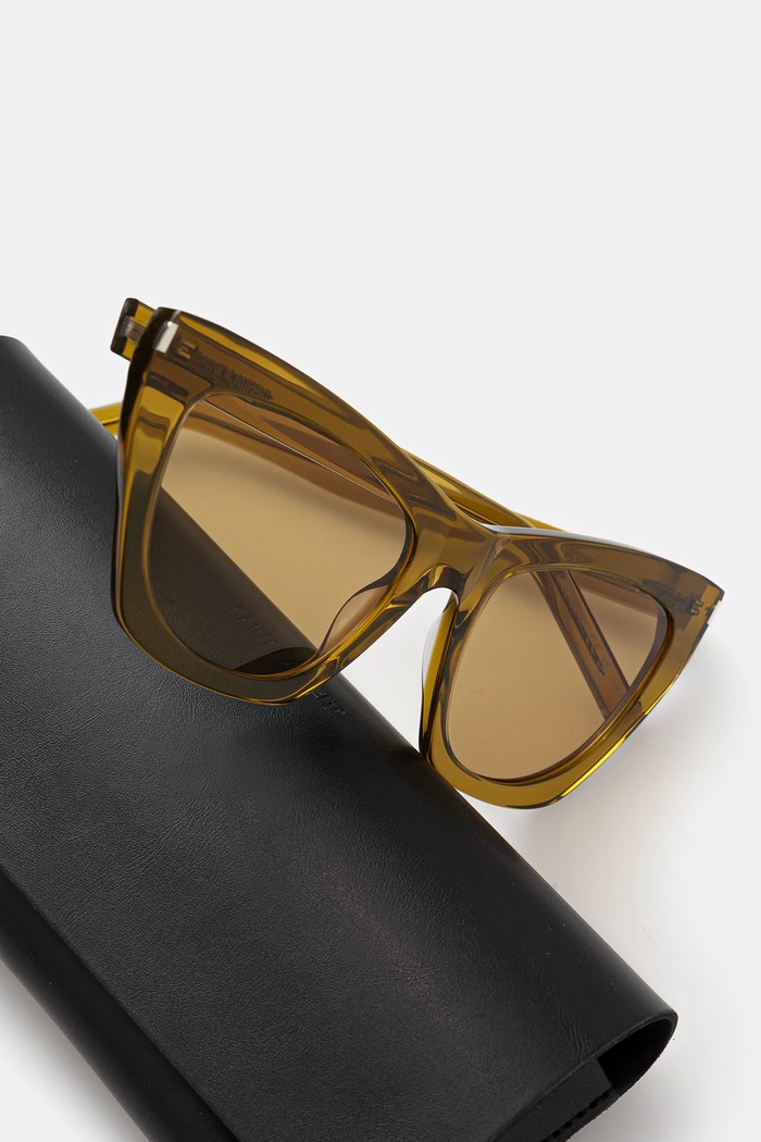 Doplnky Slnečné okuliare Saint Laurent KATE SL.214.KATE hnedá