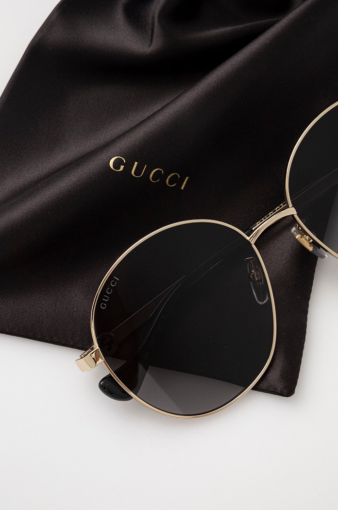 Okulary przeciwsłoneczne Gucci złoty GG1090SA