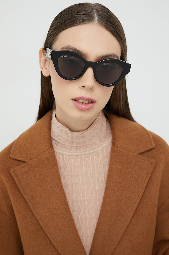 Gucci okulary przeciwsłoneczne jednolita czarny GG0957S