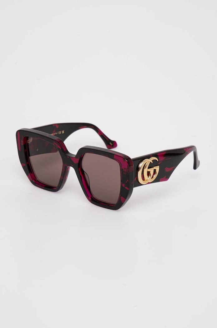 Gucci Okulary przeciwsłoneczne kwadratowe damskie GG0956S fioletowy AA00