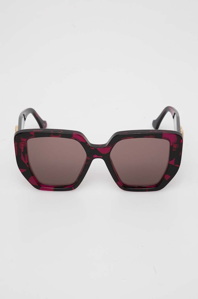 Akcesoria Gucci Okulary przeciwsłoneczne kwadratowe damskie GG0956S fioletowy