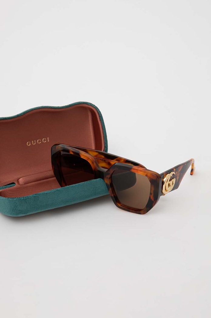 Slnečné okuliare Gucci hnedá GG0956S