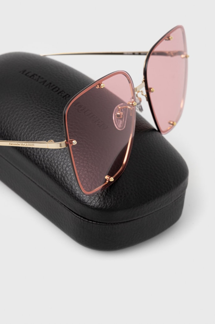Slnečné okuliare Alexander McQueen ružová AM0364S