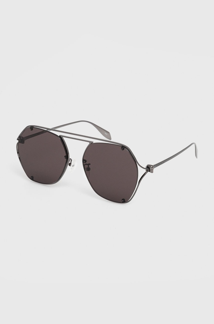 Alexander McQueen okulary przeciwsłoneczne AM0367S szary AA00