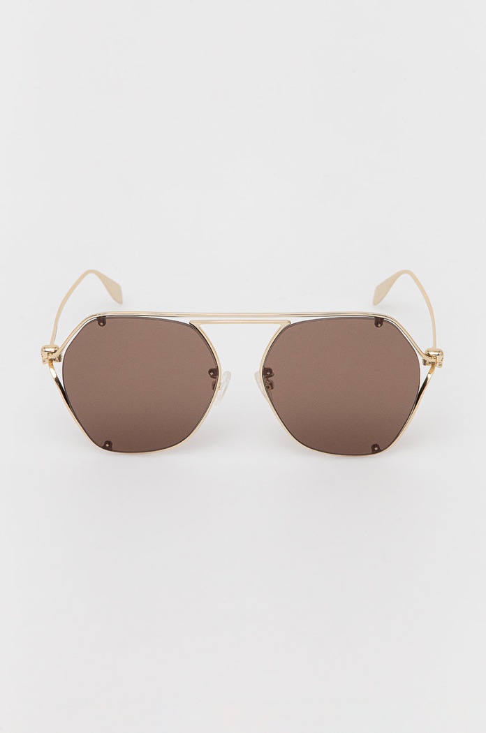Doplnky Slnečné okuliare Alexander McQueen AM0367S zlatá