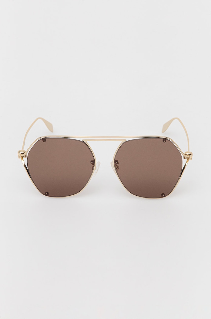 Doplnky Slnečné okuliare Alexander McQueen AM0367S zlatá