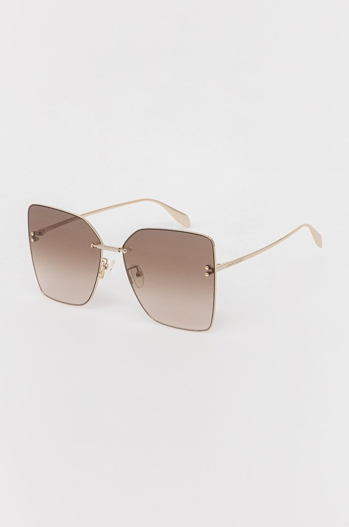 Alexander McQueen Ochelari de soare AM0342S maro AA00