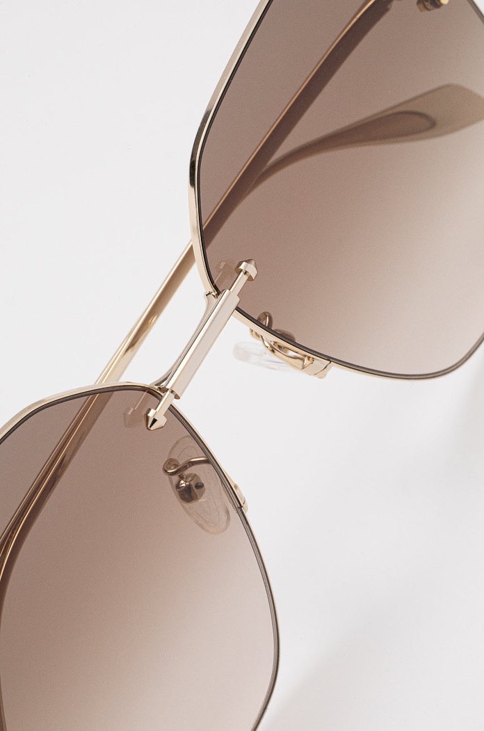 Ochelari de soare Alexander McQueen AM0342S maro