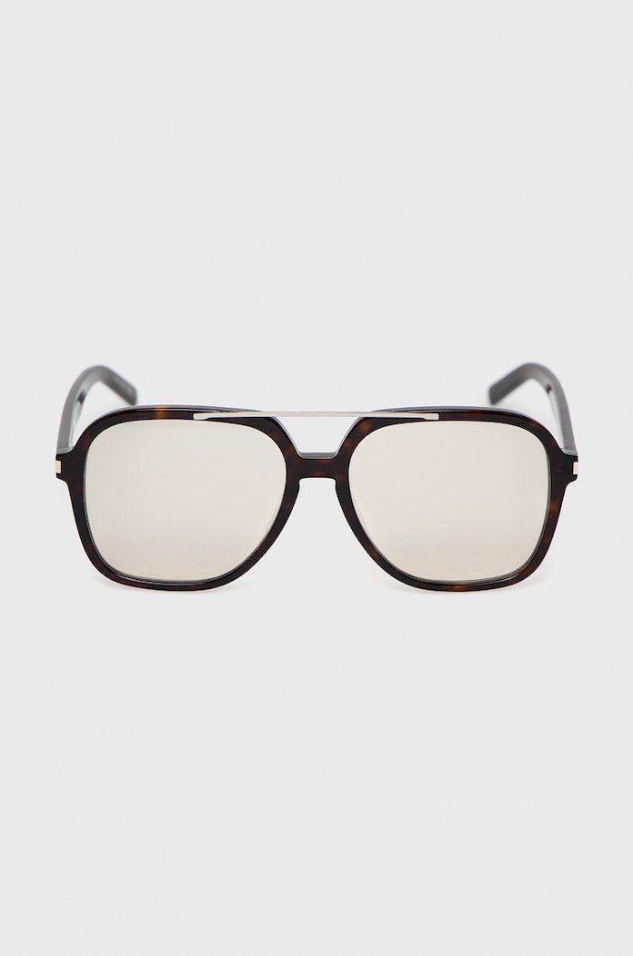 Akcesoria Saint Laurent Okulary przeciwsłoneczne pilotki damskie SL.545 brązowy