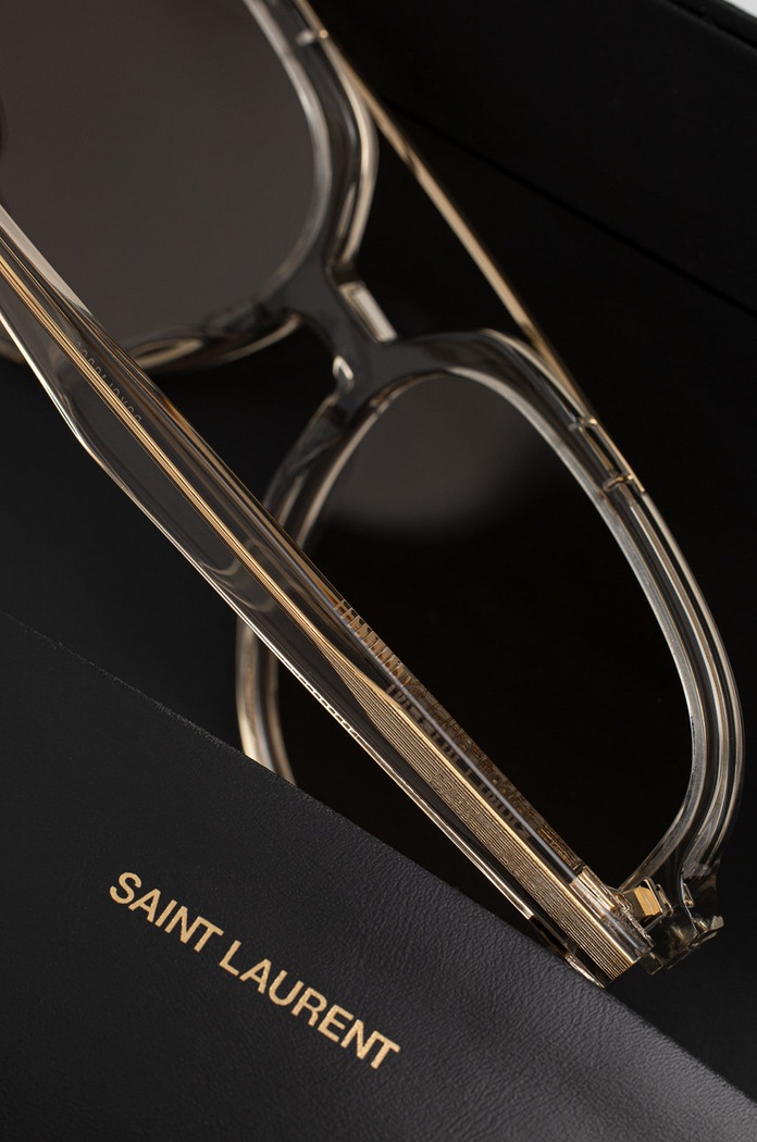 Doplnky Saint Laurent slnečné okuliare pilot dámske SL.545 priesvitná