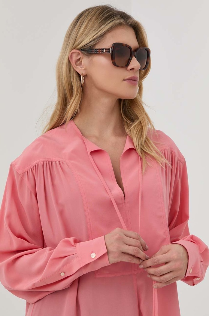 Burberry okulary przeciwsłoneczne HELENA jednolita brązowy 0BE4371