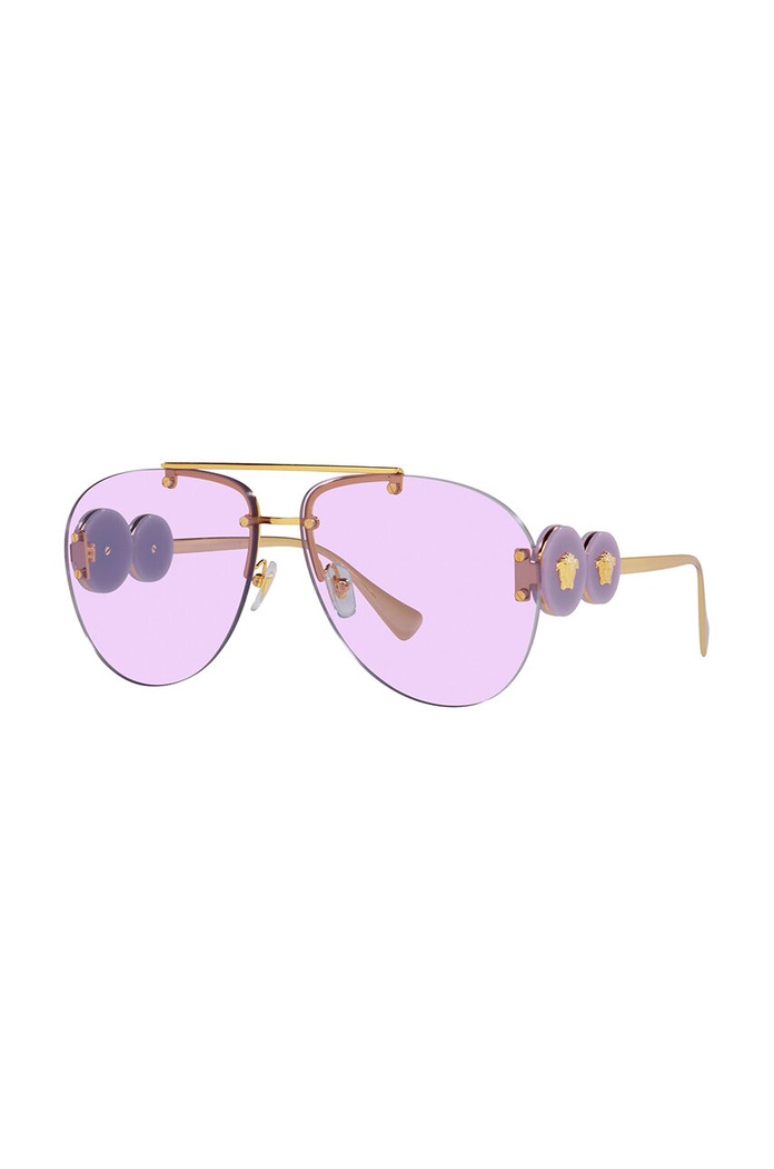 Versace okulary przeciwsłoneczne jednolita różowy 0VE2250