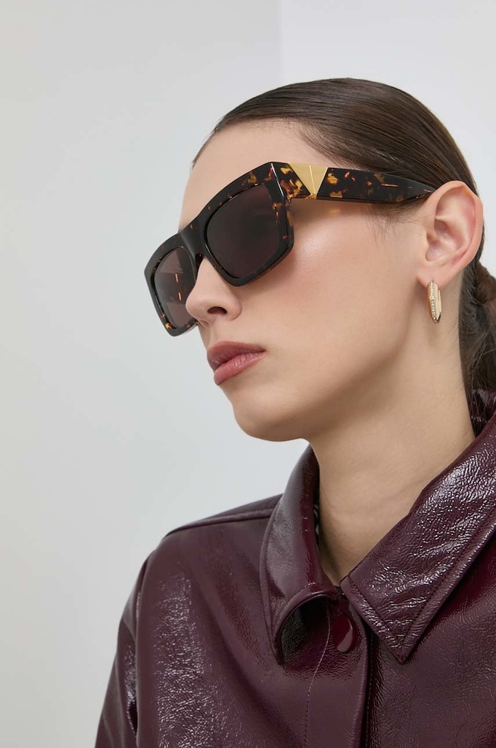 Γυαλιά ηλίου Bottega Veneta BV1178S ορθογώνιο καφέ BV1178S