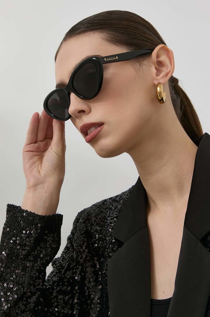 Gucci okulary przeciwsłoneczne jednolita czarny GG1170S