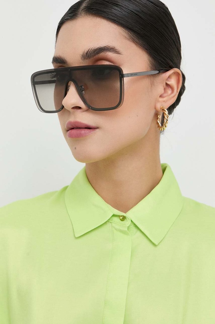 Saint Laurent okulary przeciwsłoneczne gradientowa czarny SL.364.MASK