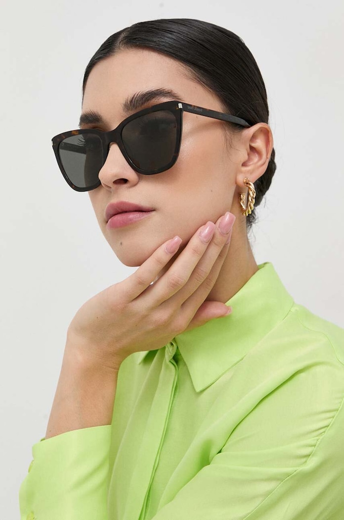 Saint Laurent Okulary brązowy SL.548.SLIM