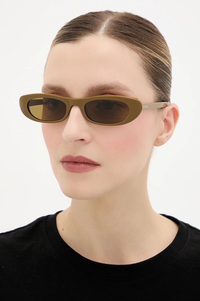 Slnečné okuliare Saint Laurent SHADE hnedá SL.557.SHADE
