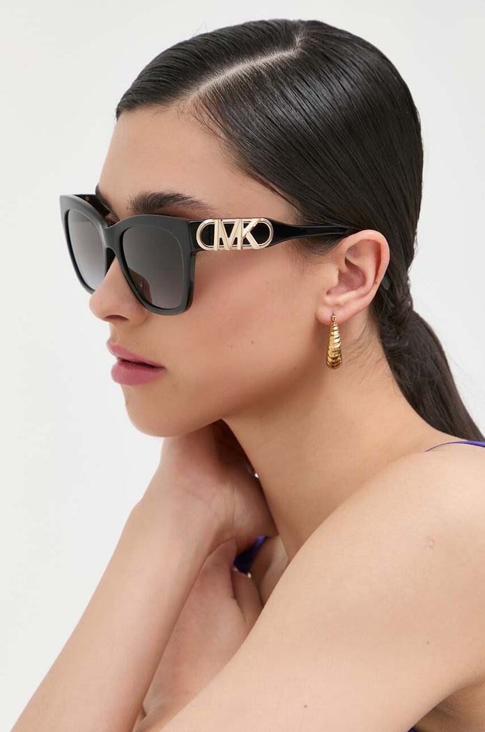 Sluneční brýle Michael Kors EMPIRE SQUARE kočičí oči černá 0MK2182U