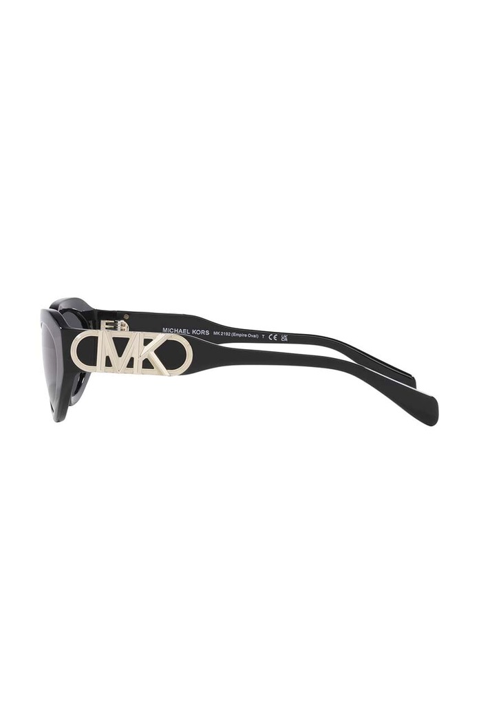 Michael Kors okulary przeciwsłoneczne EMPIRE OVAL 0MK2192 czarny