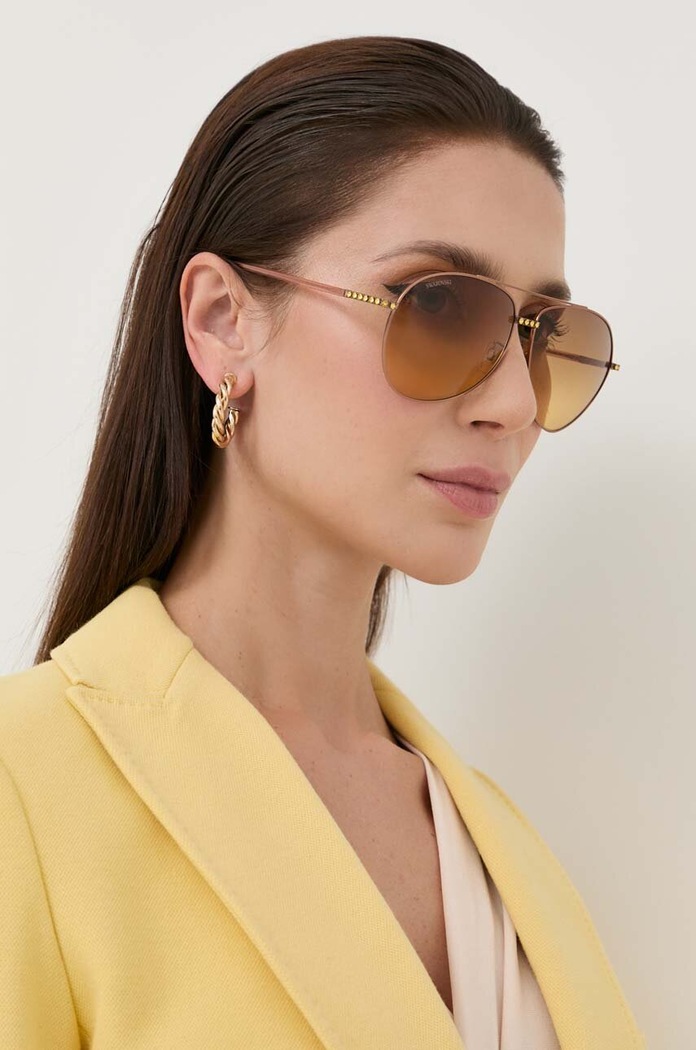 Sluneční brýle Swarovski 56259294 MILLENIA pilotky hnědá 5625294