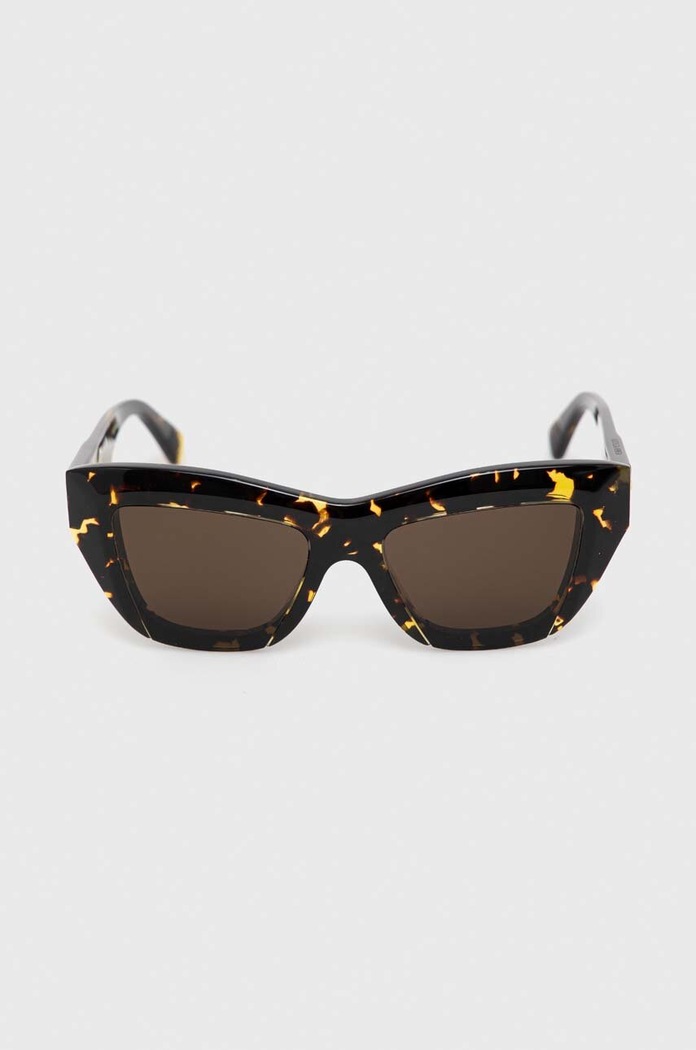 Akcesoria Bottega Veneta okulary przeciwsłoneczne BV1218S brązowy