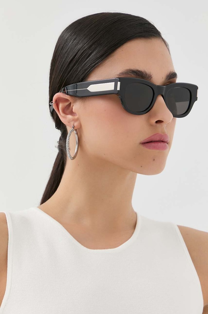 Slnečné okuliare Saint Laurent hladký čierna SL.573