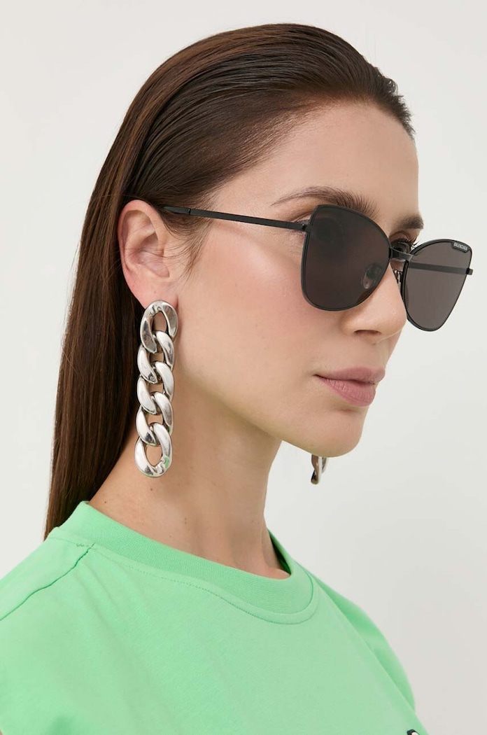 Balenciaga okulary przeciwsłoneczne jednolita czarny BB0278S
