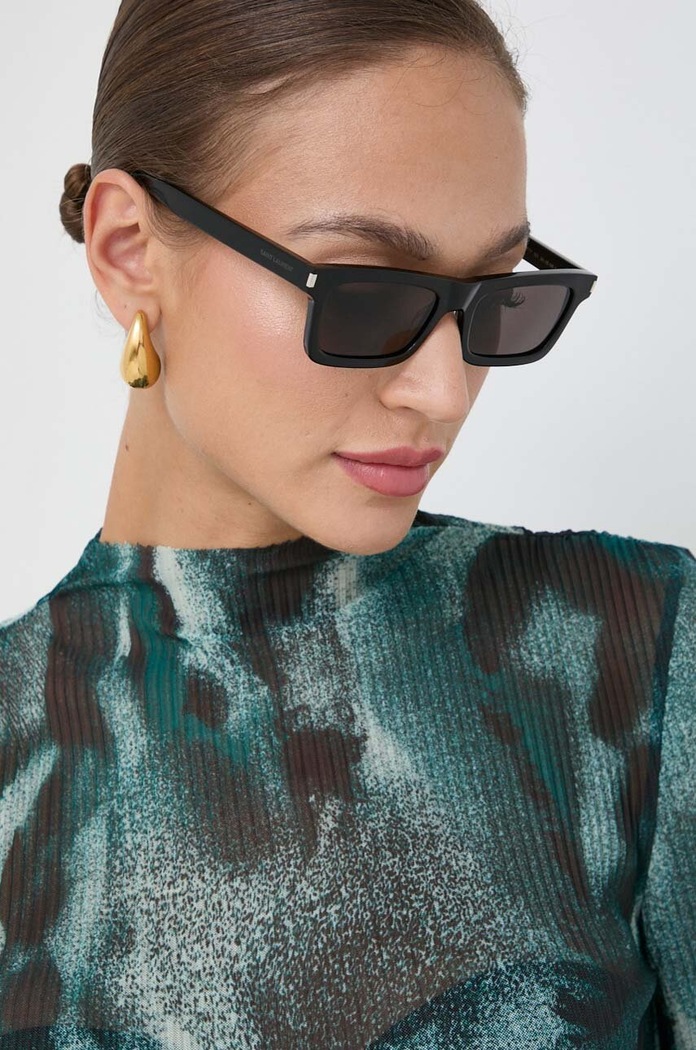 Saint Laurent okulary przeciwsłoneczne BETTY jednolita czarny SL.461.BETTY