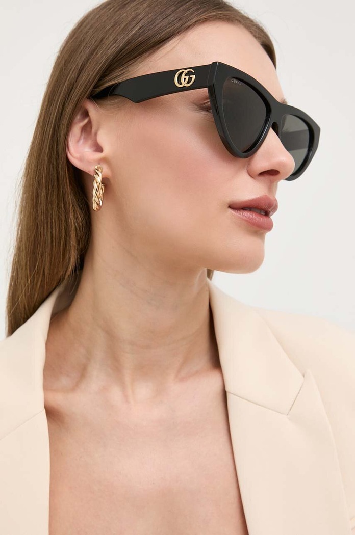 Gucci okulary przeciwsłoneczne jednolita czarny GG1333S