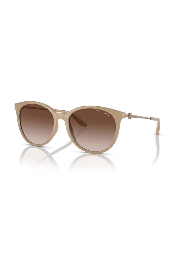 Akcesoria Armani Exchange okulary przeciwsłoneczne 0AX4140S beżowy