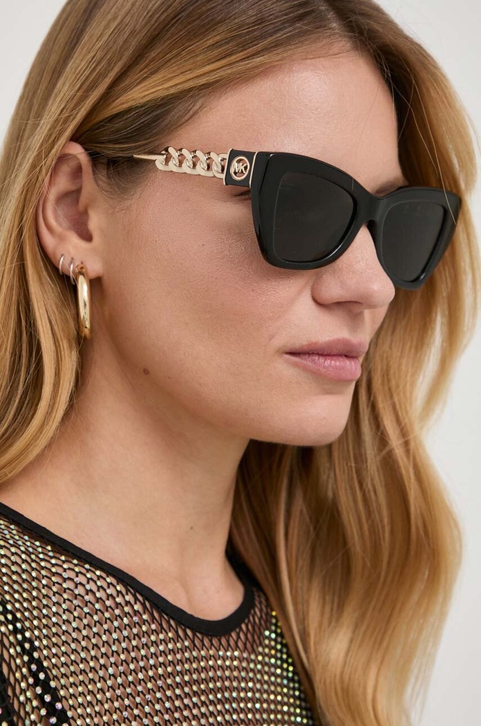 Sunčane naočale Michael Kors mačje oči crna 0MK2205