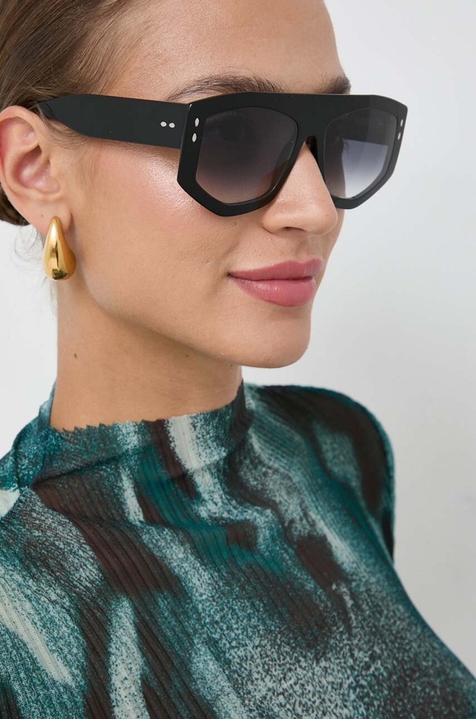 Isabel Marant okulary przeciwsłoneczne gradientowa czarny IM.0154/S