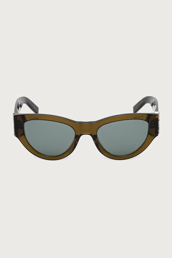 Saint Laurent Okulary przeciwsłoneczne kocie oczy damskie SL.M94 brązowy AA00