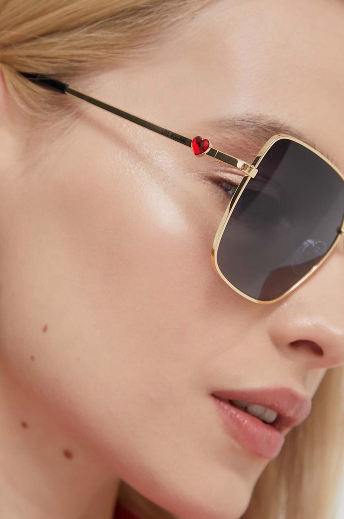 Love Moschino okulary przeciwsłoneczne gradientowa złoty MOL075/S