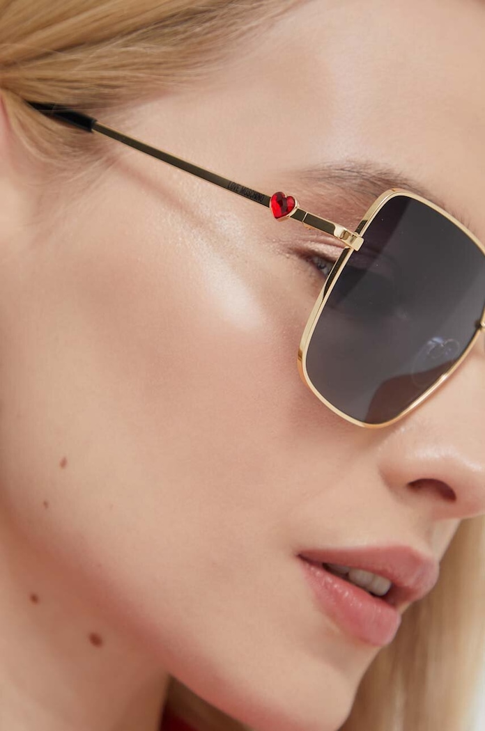 Love Moschino okulary przeciwsłoneczne gradientowa złoty MOL075/S