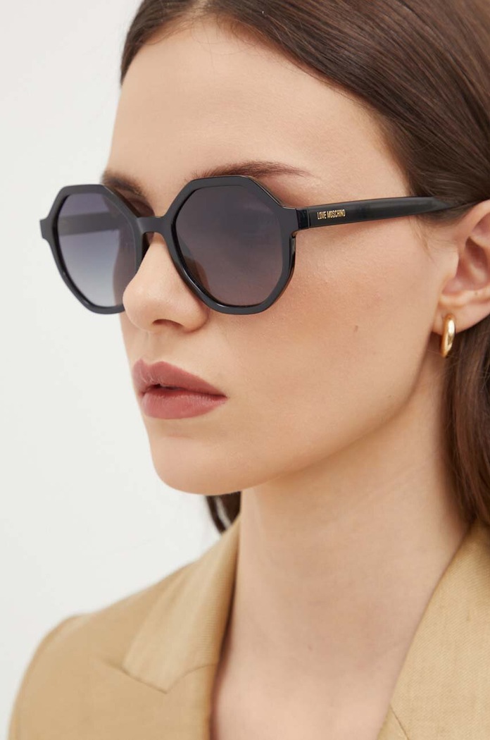 Love Moschino okulary przeciwsłoneczne gradientowa czarny MOL076/S