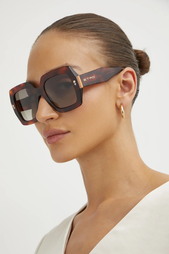 Etro Okulary przeciwsłoneczne damskie brązowy ETRO.0011/S