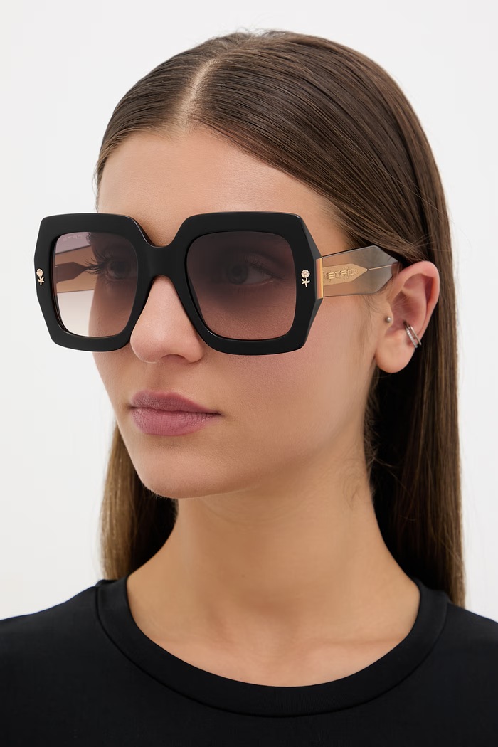 Etro okulary przeciwsłoneczne damskie czarny ETRO.0011/S