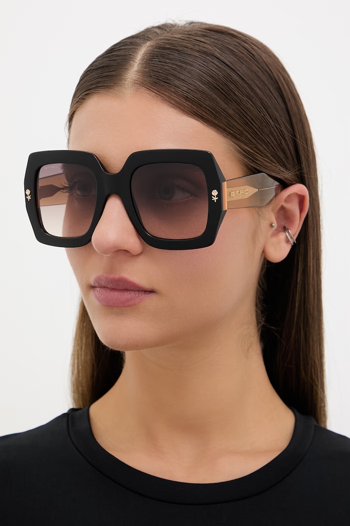 Etro okulary przeciwsłoneczne damskie czarny ETRO.0011/S