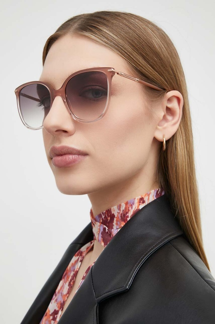 Carolina Herrera ochelari de soare dreptunghiular bej HER.0229/S
