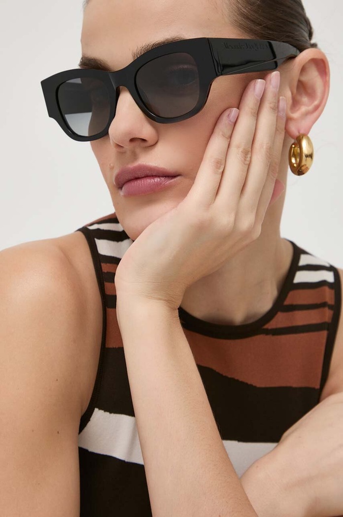 Alexander McQueen Okulary przeciwsłoneczne czarny AM0420S