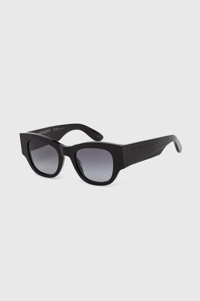 Alexander McQueen Okulary przeciwsłoneczne AM0420S czarny AA00