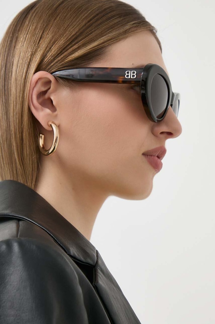 Sluneční brýle Balenciaga BB0294S hnědá