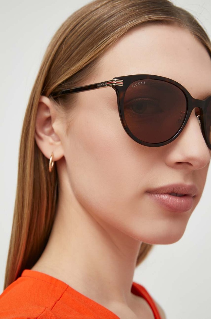Slnečné okuliare Gucci GG1452SK hnedá