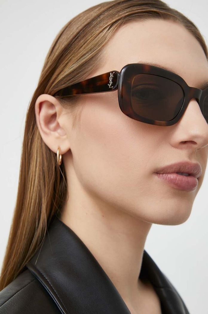 Γυαλιά ηλίου Saint Laurent ομοιόμορφος καφέ SL.M130